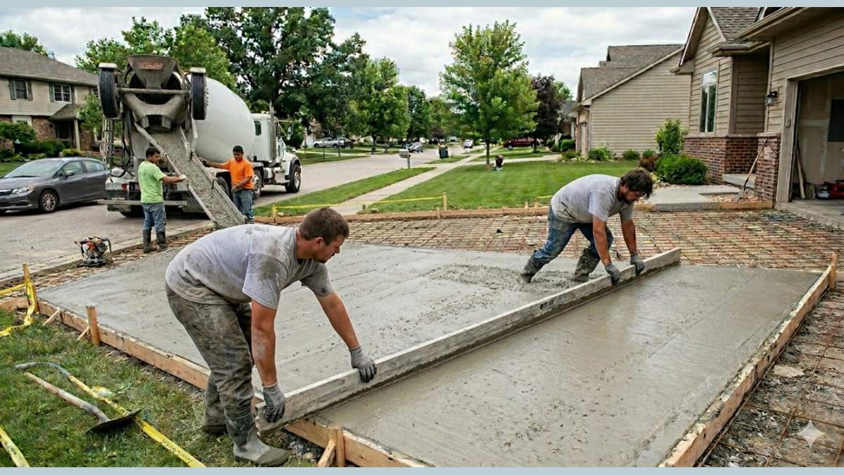 concrete driveway replacement service in Sanford ME